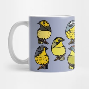 Dark Yellow Capped Warbler Graphic Mug